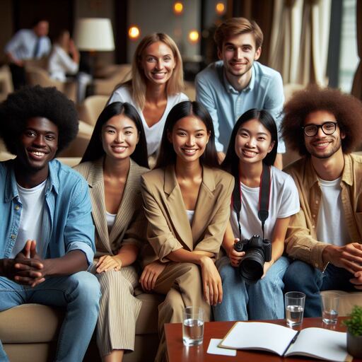 Reporters in a Club-9